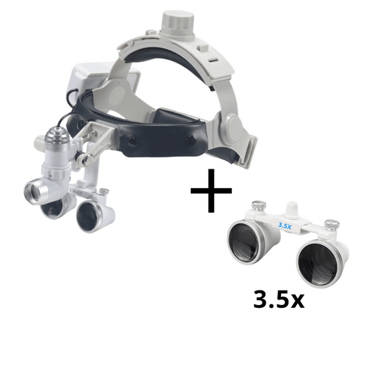 Lupa Pro Vision S con Lente de 3,5x y 80.000 Lúmenes — vista frontal profesional
